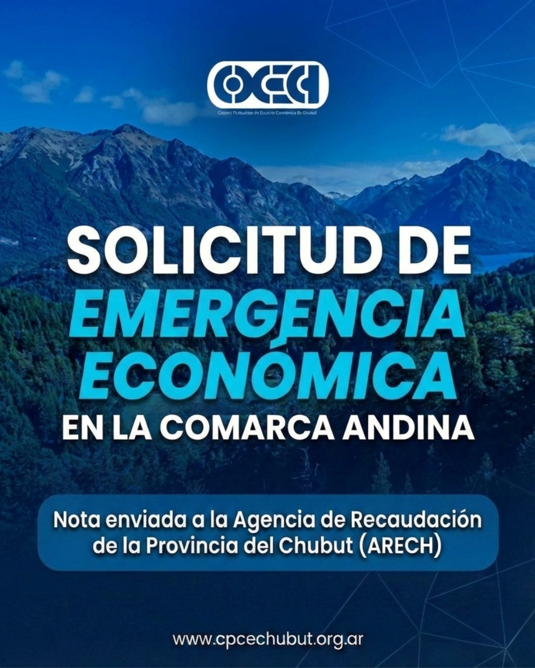 Solicitud de declaración de Emergencia Económica ante ARECH para la Comarca Andina