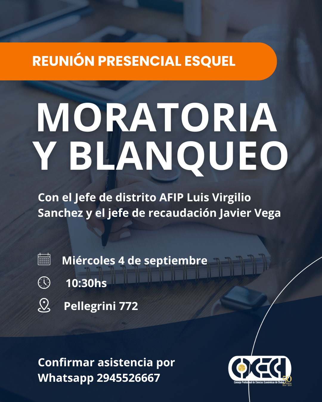 Charla informativa Esquel: Moratoria y Blaqueo