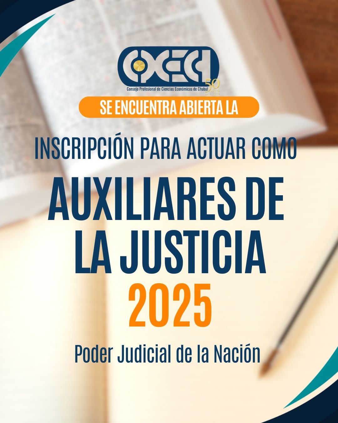 Inscripción para Actuar como Auxiliar de la Justicia del Poder judicial de la nación 2025