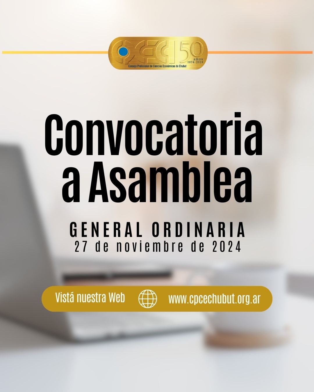 Convocatoria a Asamblea General Ordinaria - 27 de noviembre de 2024